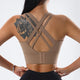 Yoga Bra Woman High Impact Sports Bra Cross Back Gym Workout Running Push Up Bra Crop Top Quick Dry Stretchy Fitness Top