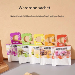 Wardrobe Sachet Natural Aromatherapy hanging bag Lavender Fragrance Pack Mildew and insect proof wardrobe sachet air freshener