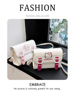 Sanrio Shoulder Bag My Melody Bagpack Cinnamoroll Messenger Tote Y2K Hello Kitty Bag Kuromi Makeup Storage Crossbody Fashion Toy