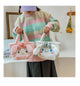 Sanrio Cinnamoroll Cute Plush Fashion Handbag 2023 New Cartoon Multicolor Furry Small Shoulder Bag Messenger Bag Backpack Wallet