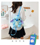 New Disney Cartoon Plush Backpack Kawai Stitch Doll Shoulder Bag Autumn And Winter Style Children'S Schoolbag Kindergarten Gifts