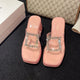 Women Platform Wedges Ssandals High Heels Shoes 2024 New Summer Flip Flops Beach Sandals Femme Designer New Dress Crystal Slides