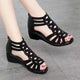 New Roman Sandals for Women 2024 Summer New Soft Sole Outer Wear Women's Wedge Shoes Fashion Casual Designer Shoes for Women