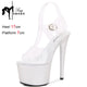 17CM High Heels Dance Shoes Modern Peep Toe Sandal