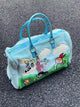 Cute The Powerpuff Girls Plush Bag Lovely Shoulder Bag Cartoon Anime Blossom Bubbles Luggage Bag High-capacity Xmas Gifts Girl