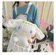 Large Sanrio Plush Backpack Cute Cinnamoroll Plush Doll My Melody Bag Cartoon Kawaii  Kulomi Plush Bag Gifts for Kids Girls