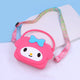 Sanrio Bag Kawaii Kitty Cinnamoroll Kuromi My Melody Coin Purse Shoulder Bags for Girl Cute Doll Handbag Kids Birthday Gift