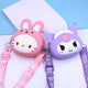 Sanrio Bag Kawaii Kitty Cinnamoroll Kuromi My Melody Coin Purse Shoulder Bags for Girl Cute Doll Handbag Kids Birthday Gift