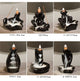 Creative Home Decor Backflow Stick Incense Burner Ceramic Censer Home Decoration Use In Home Teahouse Zen Yoga Decor -No Incense