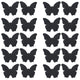 Satin Black Flower Breast Pasties Adhesive Bra For Women