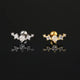 Stainless Steel Piercing Ear Helix Rook Tragus Snug Lobe Flat Earring for Women Zircon Piercing Drop Earring Matching Jewelry