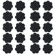 Satin Black Flower Breast Pasties Adhesive Bra For Women