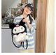 Large Sanrio Plush Backpack Cute Cinnamoroll Plush Doll My Melody Bag Cartoon Kawaii  Kulomi Plush Bag Gifts for Kids Girls