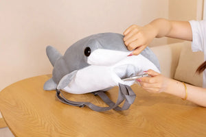 New Fashion Creative 3D Dinosaur Backpack Cute Animal Cartoon Plush Backpack Dinosaurs Bag for Children Kids Boy Gifts