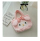 Sanrio Cinnamoroll Cute Plush Fashion Handbag 2023 New Cartoon Multicolor Furry Small Shoulder Bag Messenger Bag Backpack Wallet