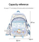 Anime Sanrio Plush Toy Cinnamoroll Backpack Children Girl Boy Black Blue Schoolbag Kawaii Student School Bag Computer Large Gift