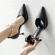 Fashion Women's Shoes Women's Sandals Summer 2024 Pointed Thick Heels Heeled Ssandal Single Buckle Strap Women Sandal Sandalias