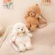 ZU Kawaii Plush Backpacks Stuffed Animal Teddy Dog Poodle Bear Bags Cute Children Teenager Gifts Soft School Backpack