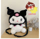 Large Sanrio Plush Backpack Cute Cinnamoroll Plush Doll My Melody Bag Cartoon Kawaii  Kulomi Plush Bag Gifts for Kids Girls