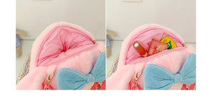 Large Sanrio Plush Backpack Cute Cinnamoroll Plush Doll My Melody Bag Cartoon Kawaii  Kulomi Plush Bag Gifts for Kids Girls