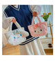 Sanrio Cinnamoroll Cute Plush Fashion Handbag 2023 New Cartoon Multicolor Furry Small Shoulder Bag Messenger Bag Backpack Wallet