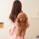 ZU Kawaii Plush Backpacks Stuffed Animal Teddy Dog Poodle Bear Bags Cute Children Teenager Gifts Soft School Backpack