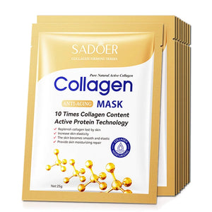 20pcs Hyaluronic Acid Collagen Moisturizing Firming Hydrating Facial Masks