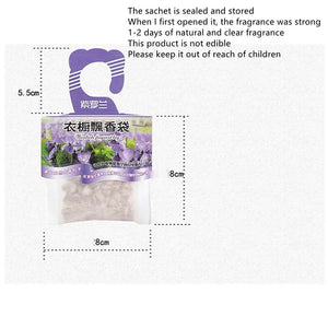 Wardrobe Sachet Natural Aromatherapy hanging bag Lavender Fragrance Pack Mildew and insect proof wardrobe sachet air freshener