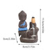 Creative Incense Burner Smoke Waterfall the Little Monk Small Buddha Incense Burner Holder Censer Home Table Decorations Crafts