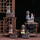 Creative Incense Burner Smoke Waterfall the Little Monk Small Buddha Incense Burner Holder Censer Home Table Decorations Crafts