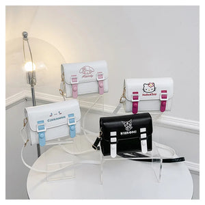 Sanrio Shoulder Bag My Melody Bagpack Cinnamoroll Messenger Tote Y2K Hello Kitty Bag Kuromi Makeup Storage Crossbody Fashion Toy