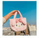 Sanrio Cinnamoroll Cute Plush Fashion Handbag 2023 New Cartoon Multicolor Furry Small Shoulder Bag Messenger Bag Backpack Wallet