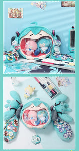 Kawaii Anime Hatsune Miku Cosplay Plush Backpack Ita Bag Women Bag Shool Student Men Velvet Shoulder Bag Girl Gift