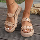 Women Platform Ssandals High Heels Slippers 2024 New Summer Flip Flops Beach Sandals Femme Designer New Rivet Party Dress Slides