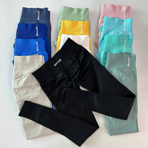 Dfyne Leggings Women Seamless Impact Legging Flex Scrunch Gym Leggings Low Waistband Yoga Fitness Clothes Workout Sports Tights