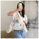 Kawaii Sanrio Plush Handbag Cinnamoroll Kuromi my Melody Women Tote Bagpack Shoulder Bag Fashion Female Messenger Bags Xmas Gift