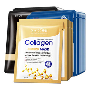 20pcs Hyaluronic Acid Collagen Moisturizing Firming Hydrating Facial Masks