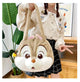 Disney Backpack Cartoon Chip 'n' Dale Plush Handbag Fashion Women's Bag Large Capacity Shoulder Bag Shopper Bag Birthday Gift