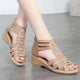 New Roman Sandals for Women 2024 Summer New Soft Sole Outer Wear Women's Wedge Shoes Fashion Casual Designer Shoes for Women