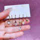 MIGGA 6pcs Mix and Match Christmas Dangle Earrings Set Gold Color Women Party Gift Jewelry