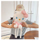 Kawaii Sanrio Hello Kitty Plush Backpack Stuffed Animal Doll Toy Women Plushie Bag Cartoon Cute Girl Shoulder Bag Birthday Gifts