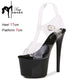 17CM High Heels Dance Shoes Modern Peep Toe Sandal