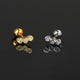 Stainless Steel Piercing Ear Helix Rook Tragus Snug Lobe Flat Earring for Women Zircon Piercing Drop Earring Matching Jewelry