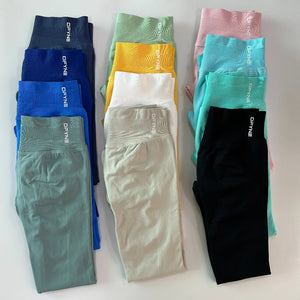 Dfyne Leggings Women Seamless Impact Legging Flex Scrunch Gym Leggings Low Waistband Yoga Fitness Clothes Workout Sports Tights